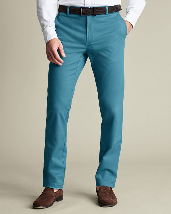 Ultimate Non-Iron Chinos – Teal Green