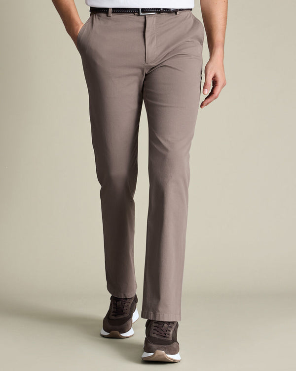 Casual Stretch Chinos - Taupe