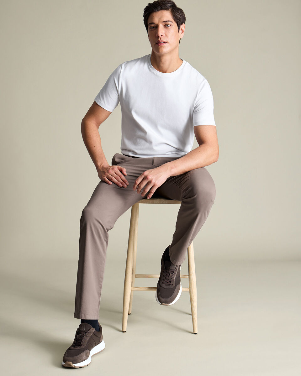 Casual Stretch Chinos - Taupe Main image