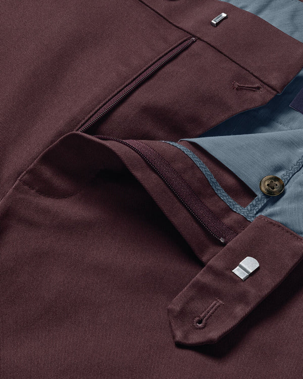 Ultimate Non-Iron Chinos - Burgundy
