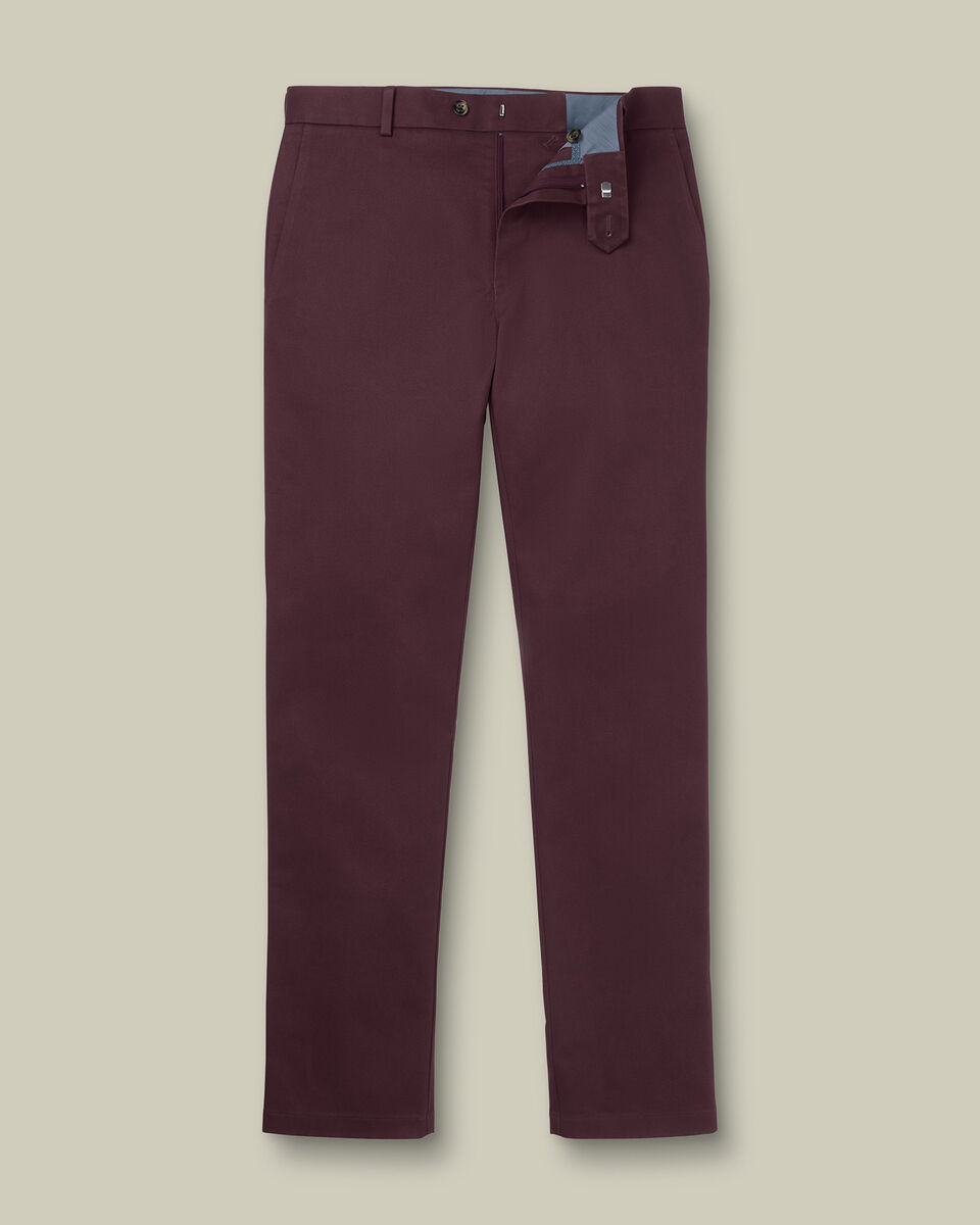 Ultimate Non-Iron Chinos - Burgundy