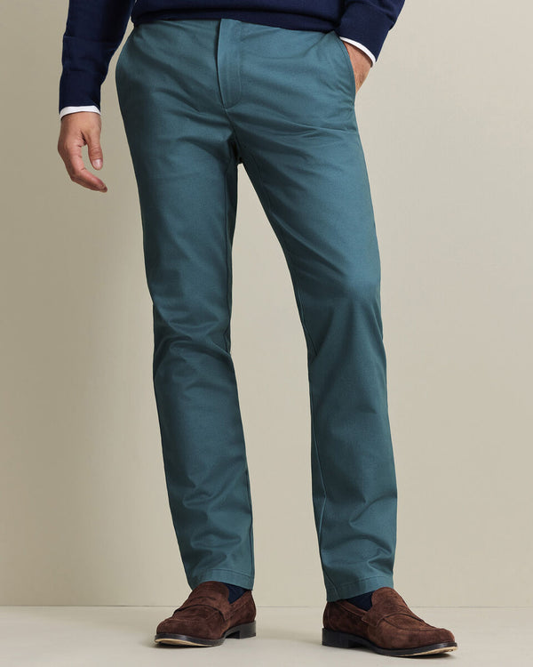 Ultimate Non-Iron Chinos - Petrol Blue