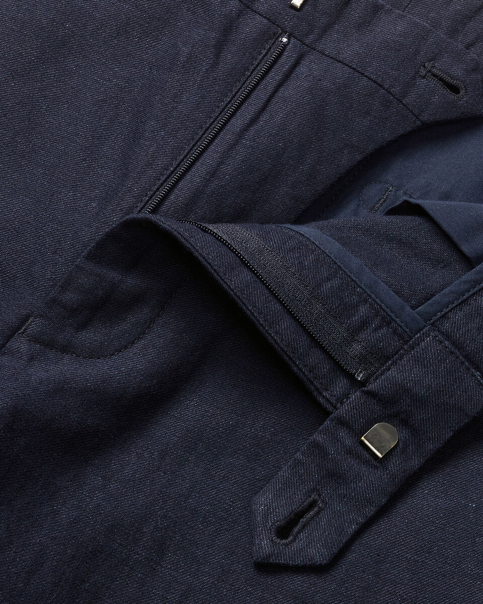 Linen Cotton Chinos – Navy