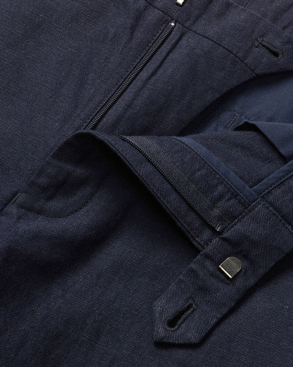 Linen Cotton Chinos – Navy