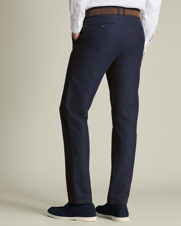Linen Cotton Chinos – Navy