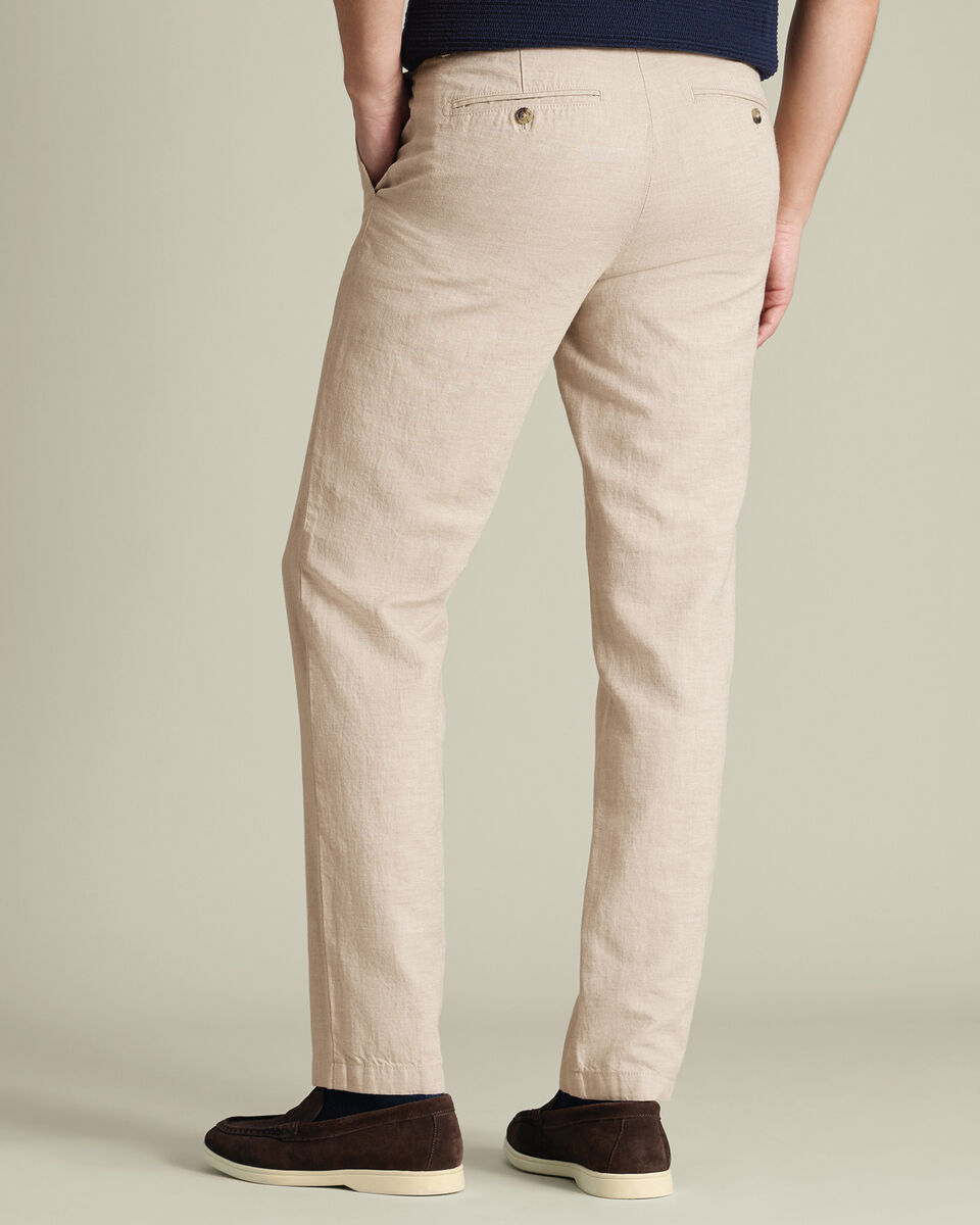 Linen Cotton Chinos – Stone