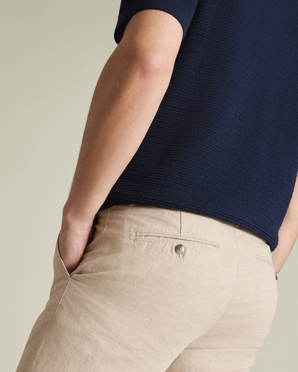 Linen Cotton Chinos – Stone