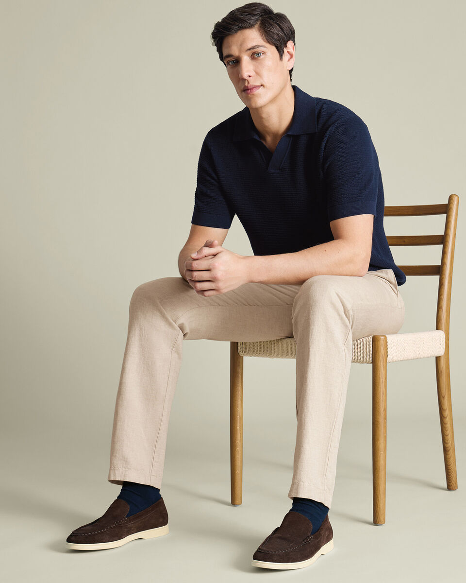 Linen Cotton Chinos – Stone