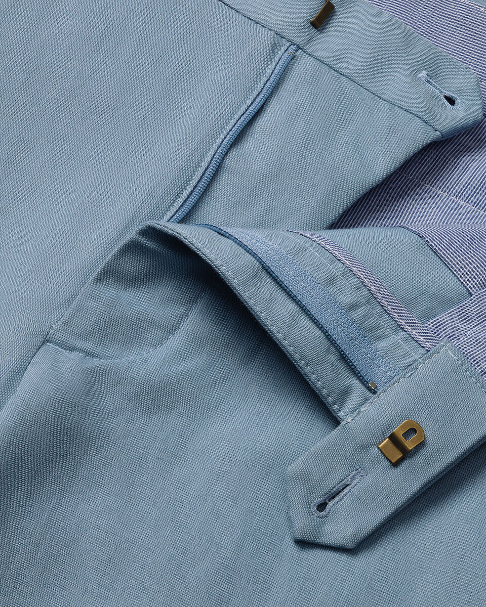 Cotton Linen Shorts – Light Blue