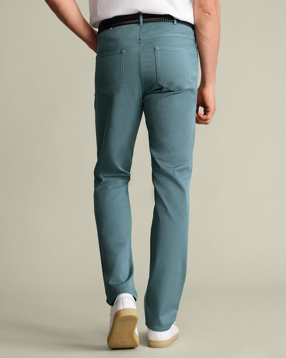5 Pocket Jeans – Teal Green