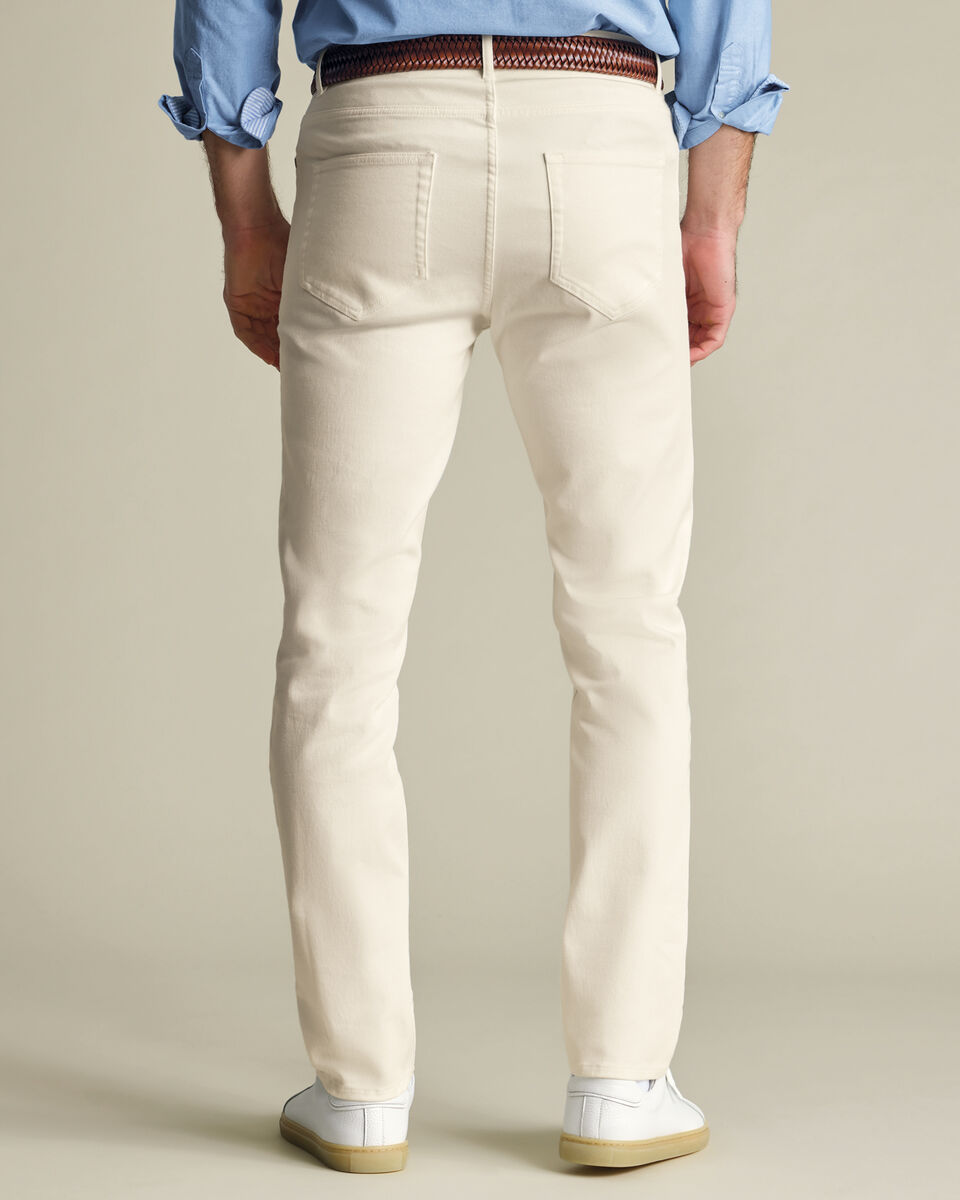 5 Pocket Jeans – Ivory