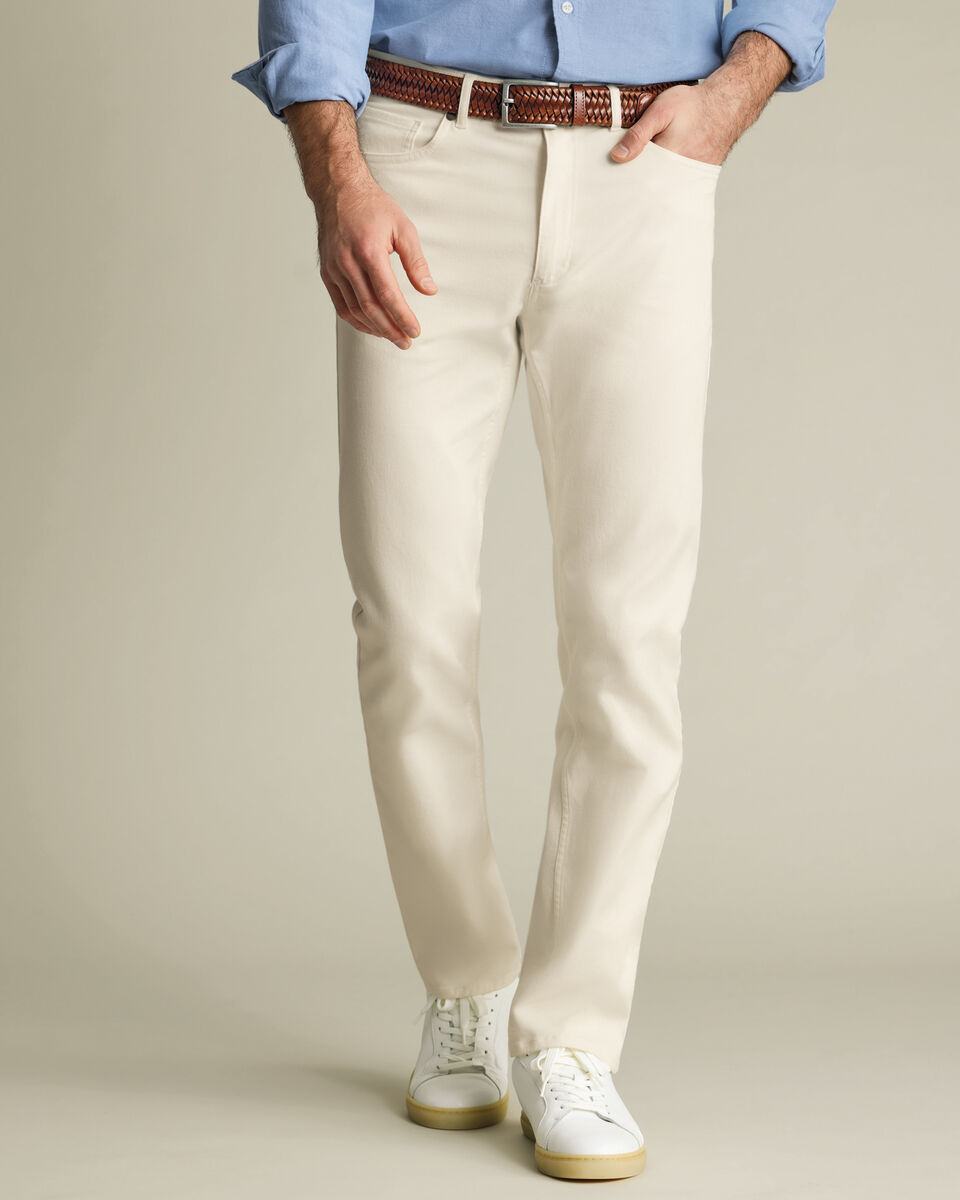 5 Pocket Jeans – Ivory