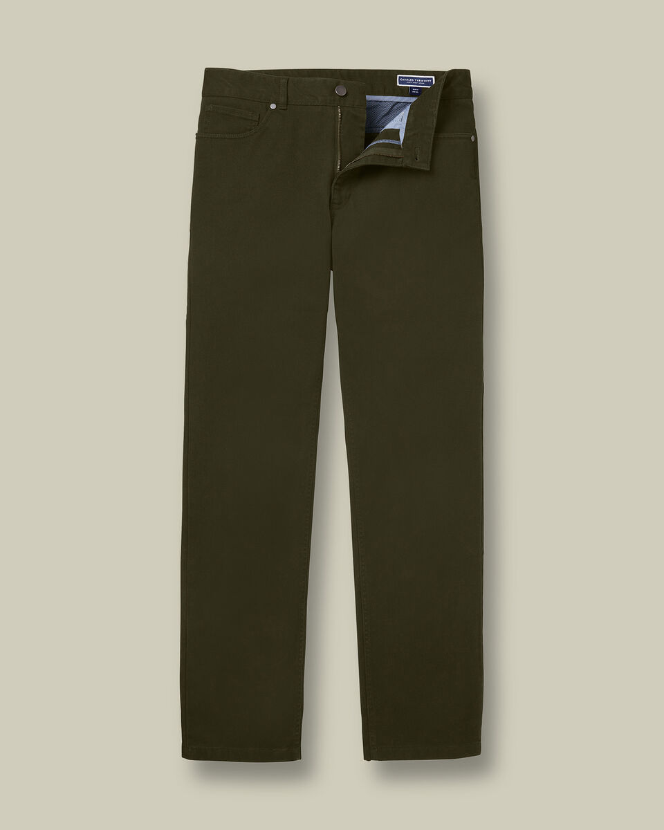 5 Pocket Pants - Forest Green