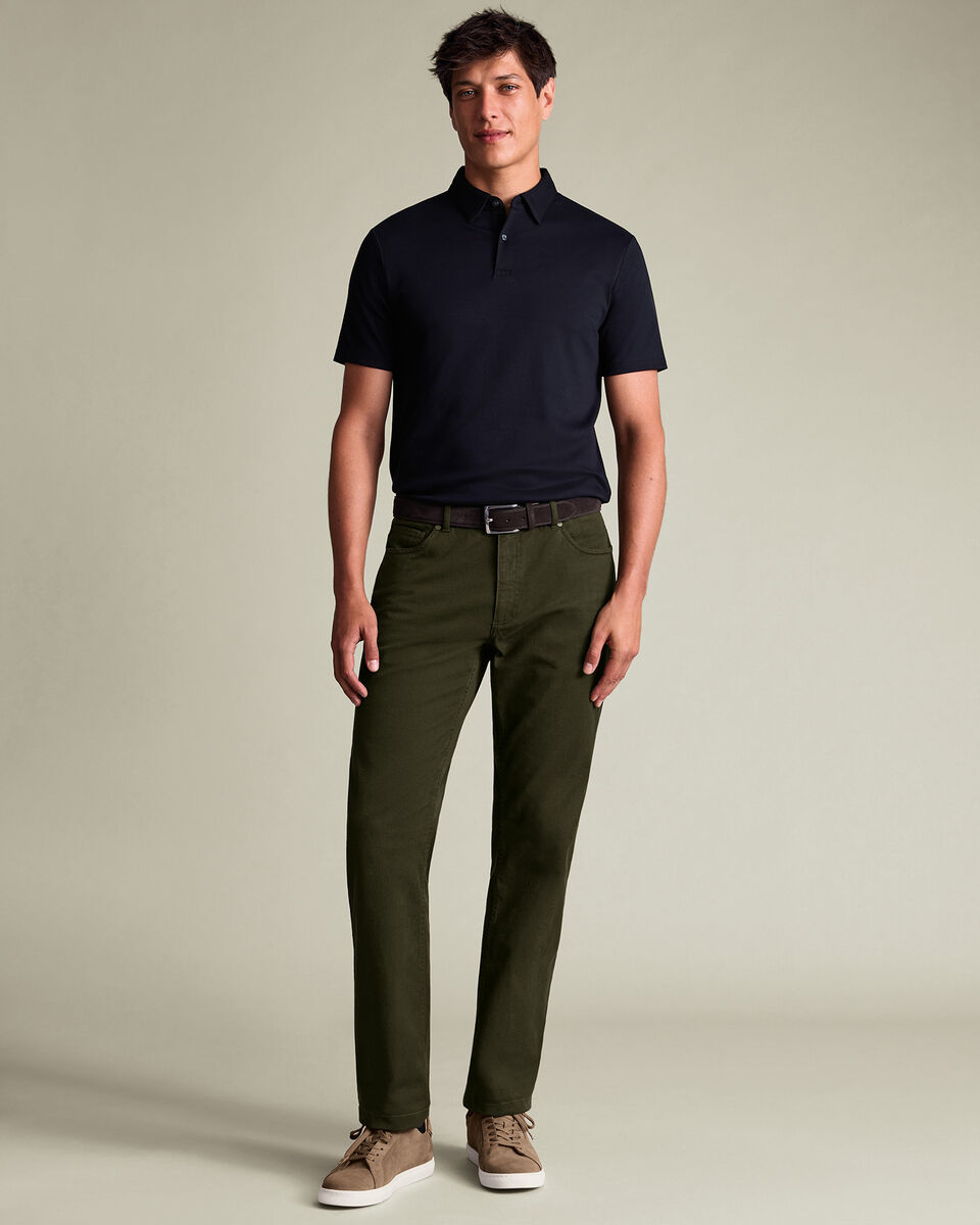 5 Pocket Pants - Forest Green