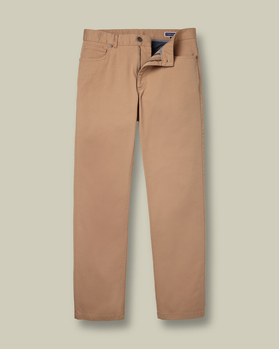 5 Pocket Jeans - Tan