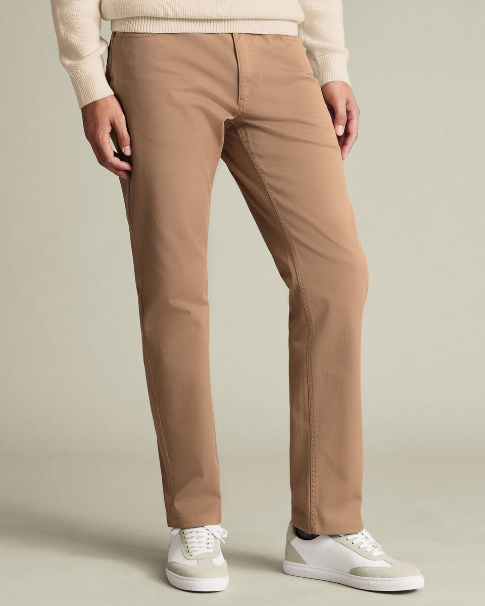 5 Pocket Jeans - Tan