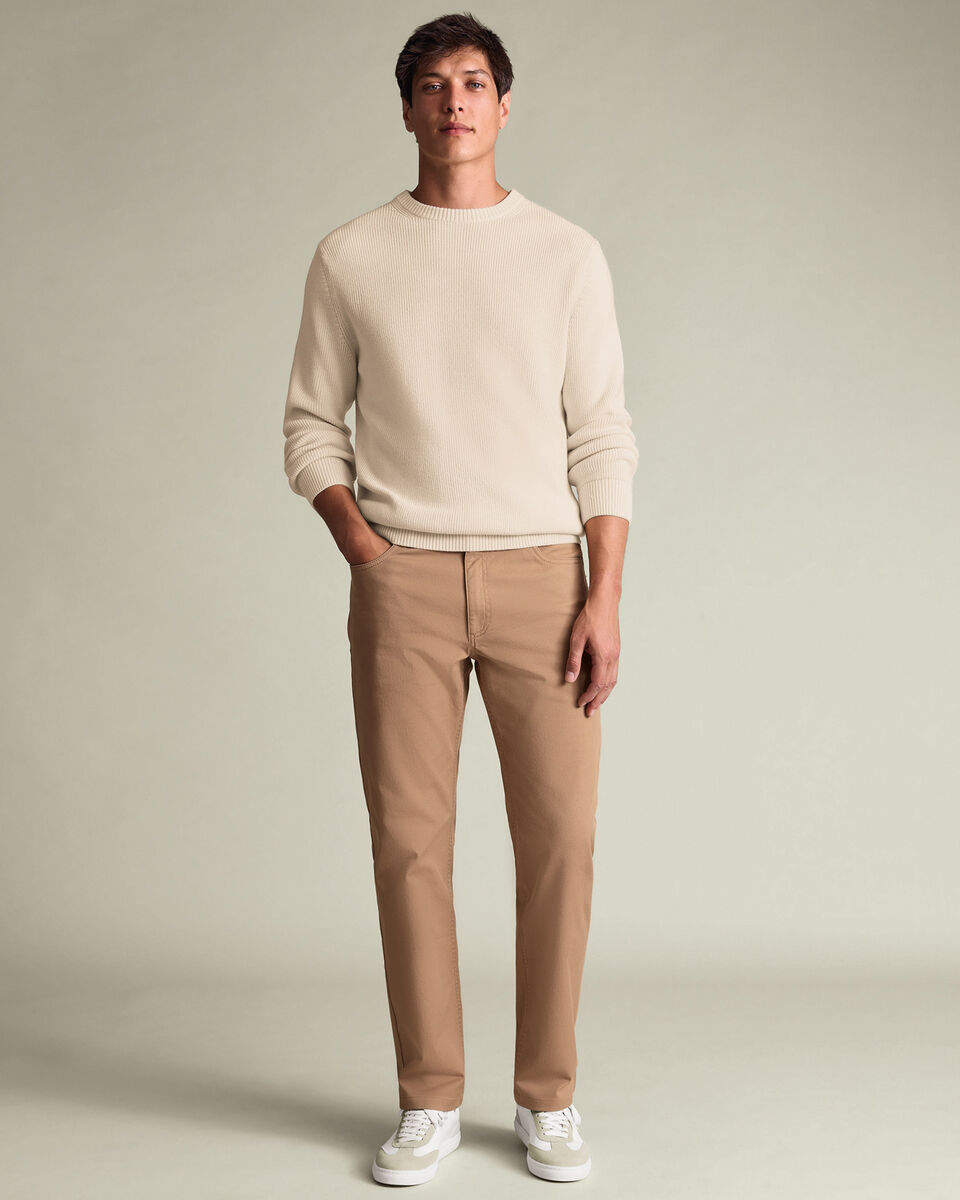 5 Pocket Jeans - Tan