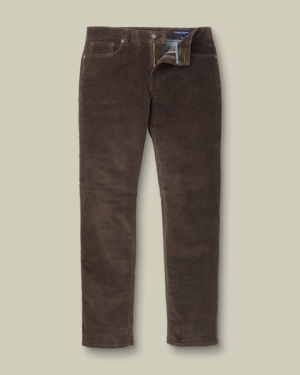 Corduroy 5 Pocket Pants - Chocolate Secondary image