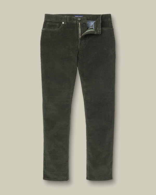 Corduroy 5 Pocket Pants - Forest Green