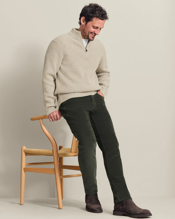 Corduroy 5 Pocket Pants - Forest Green