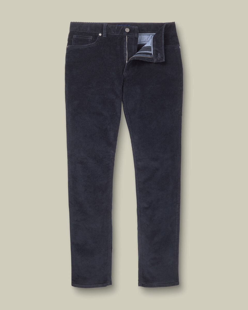 Corduroy 5 Pocket Pants - Navy Secondary image