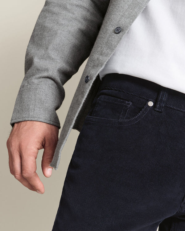 Corduroy 5 Pocket Pants - Navy