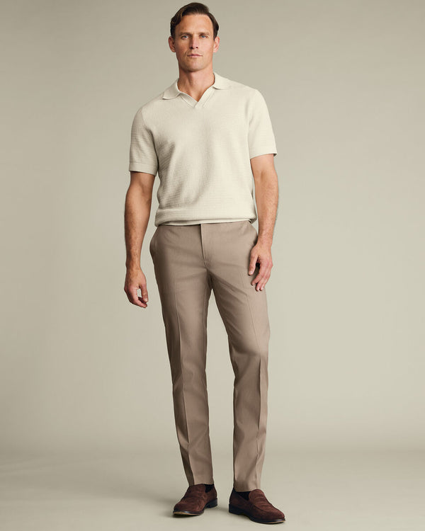 Smart Texture Pants – Camel