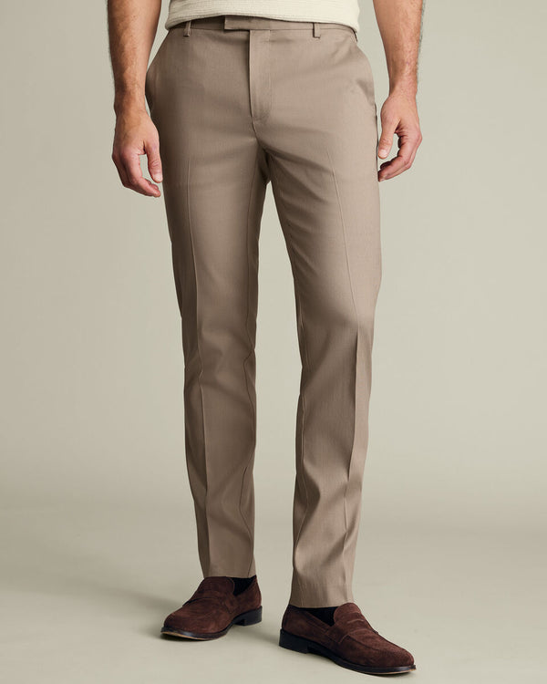 Smart Texture Pants – Camel