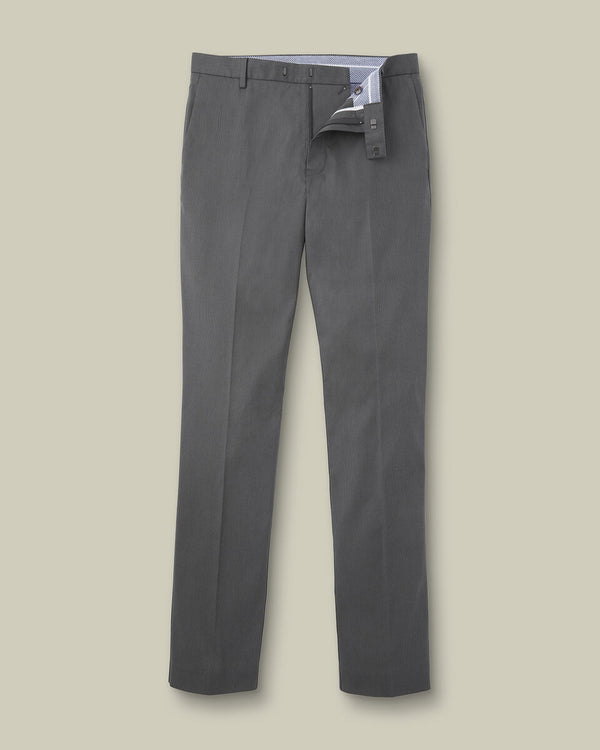 Smart Texture Pants - Charcoal Gray