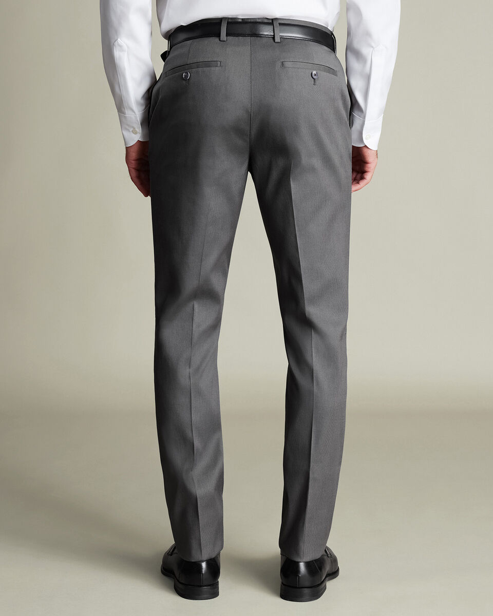 Smart Texture Pants - Charcoal Gray