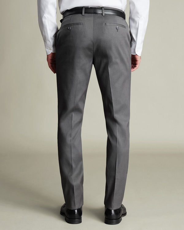 Smart Texture Pants - Charcoal Gray
