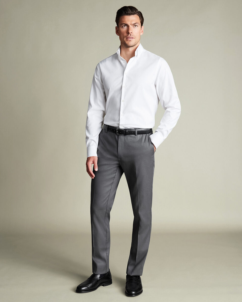 Smart Texture Pants - Charcoal Gray Main image