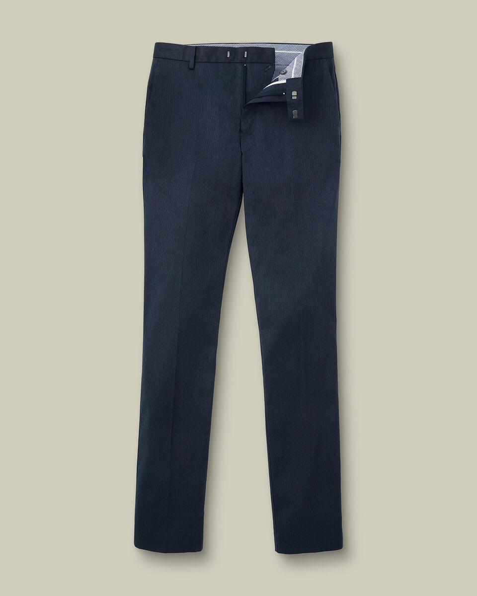 Smart Texture Pants - Denim Blue