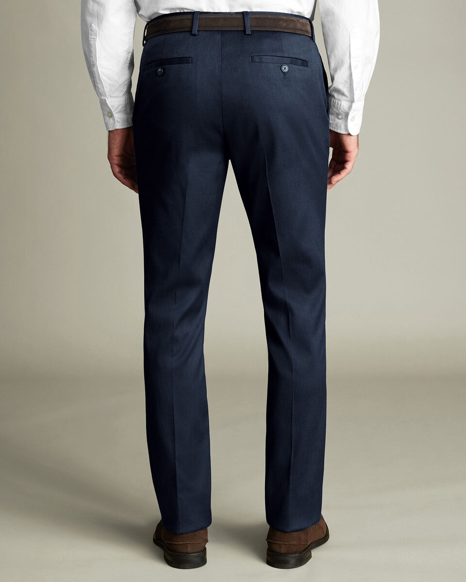 Smart Texture Pants - Denim Blue