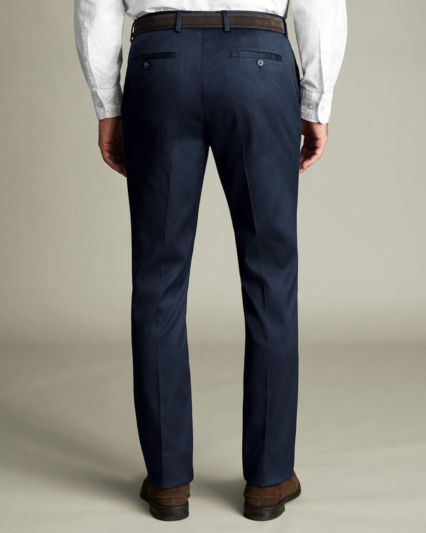 Smart Texture Pants - Denim Blue