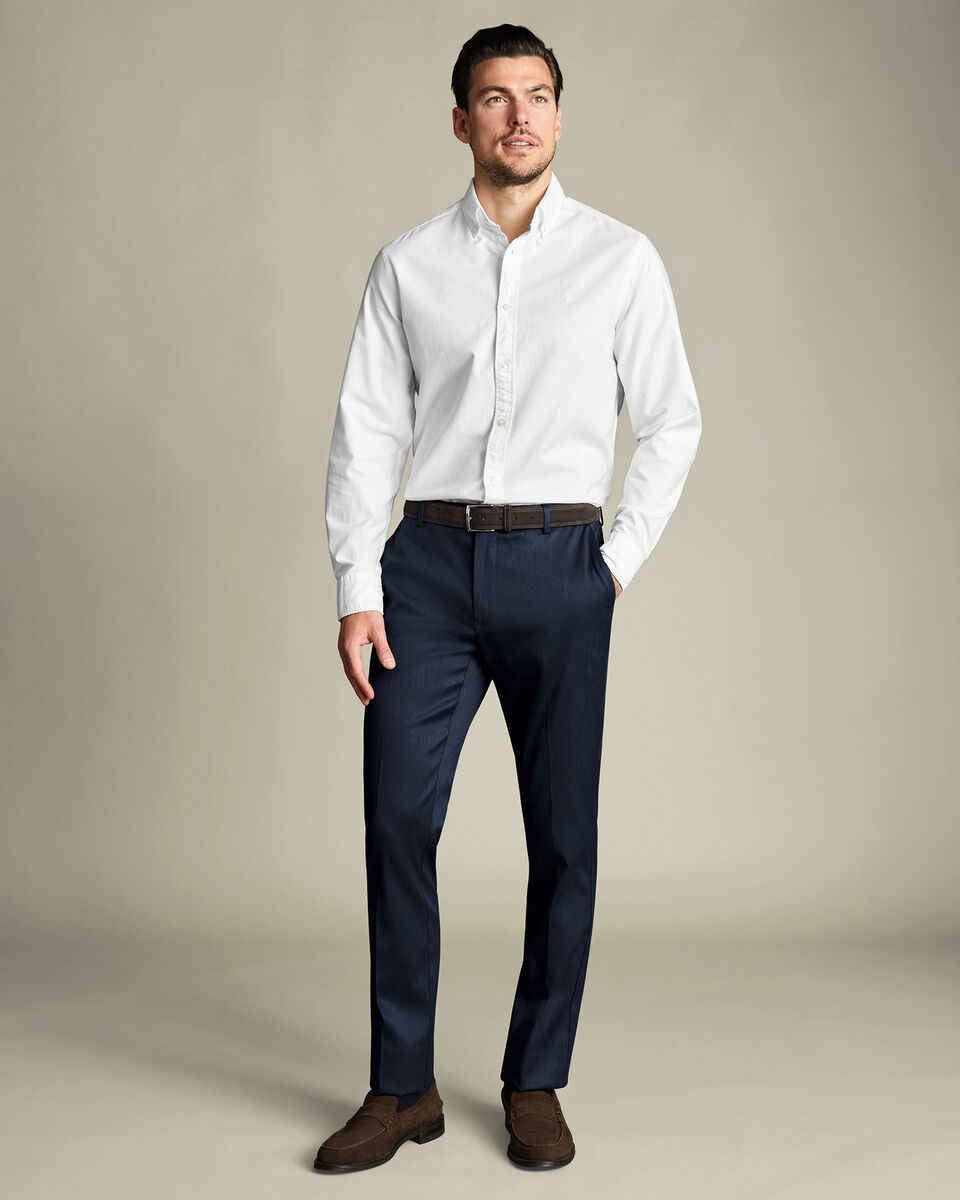 Smart Texture Pants - Denim Blue
