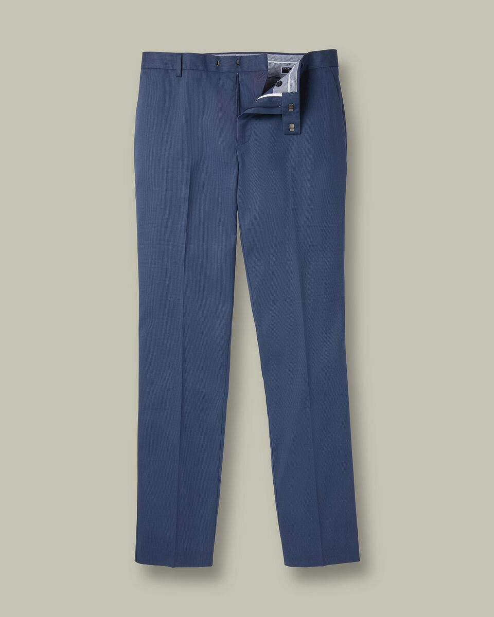 Smart Texture Pants – Indigo Blue