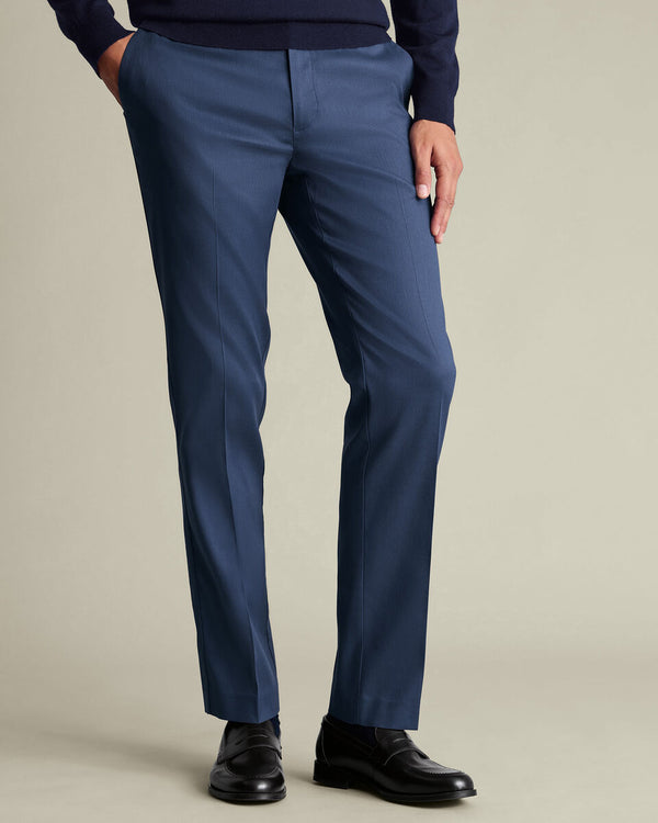 Smart Texture Pants – Indigo Blue