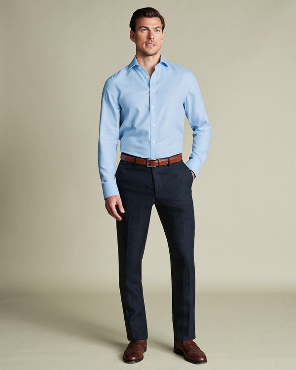 Pure Linen Pants - Dark Navy