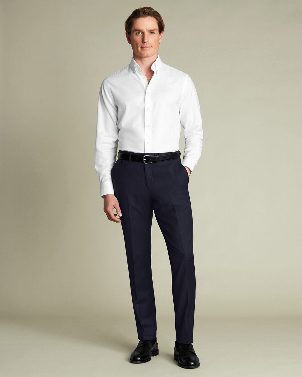 Wool Stretch Pants - Navy Main image