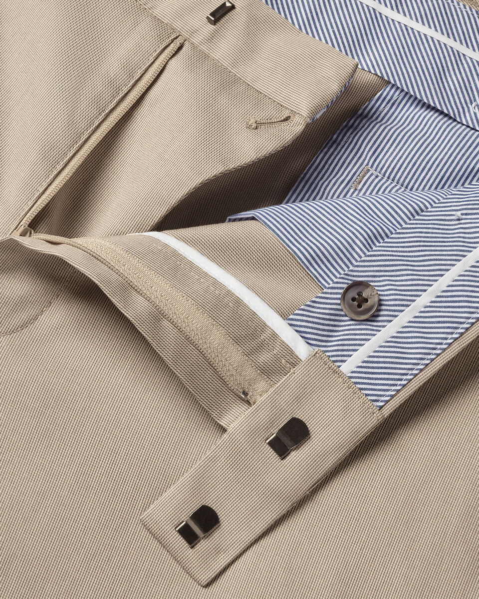 Smart Texture Pants - Limestone