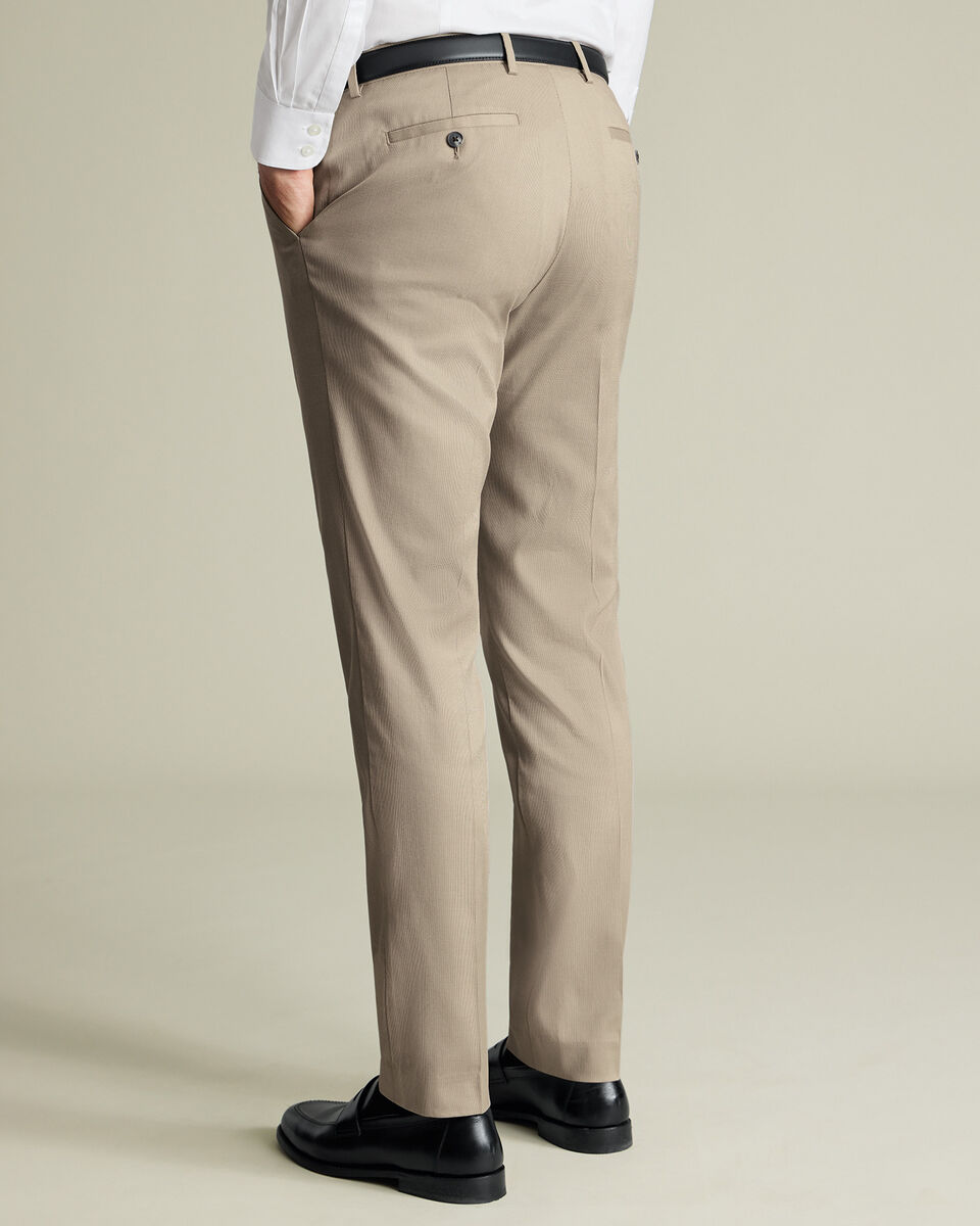Smart Texture Pants - Limestone