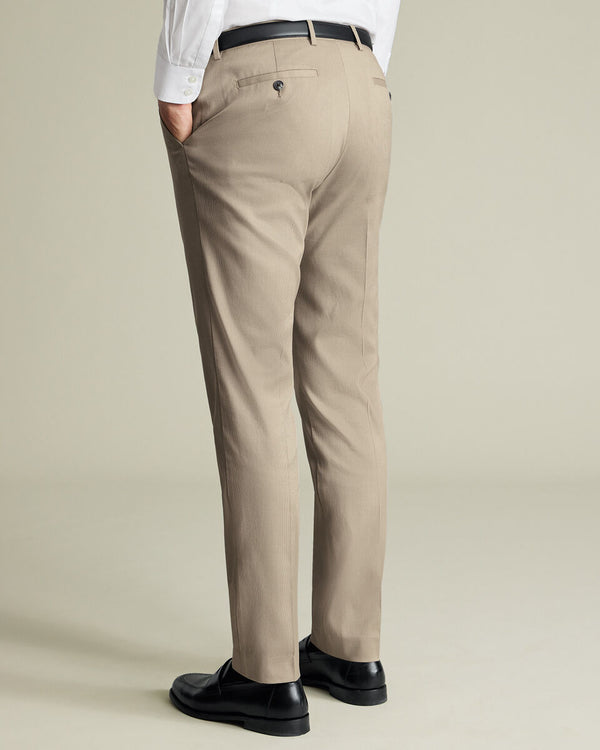 Smart Texture Pants - Limestone