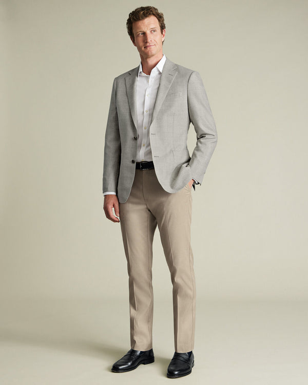 Smart Texture Pants - Limestone
