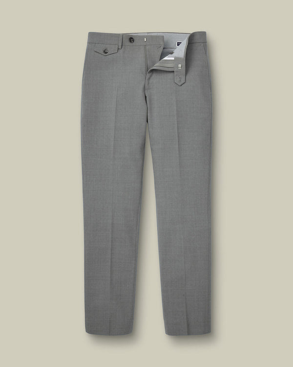 Wool Stretch Pants - Gray