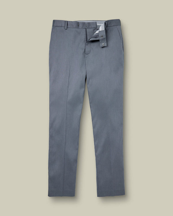 Smart Stretch Texture Pants - Steel Blue