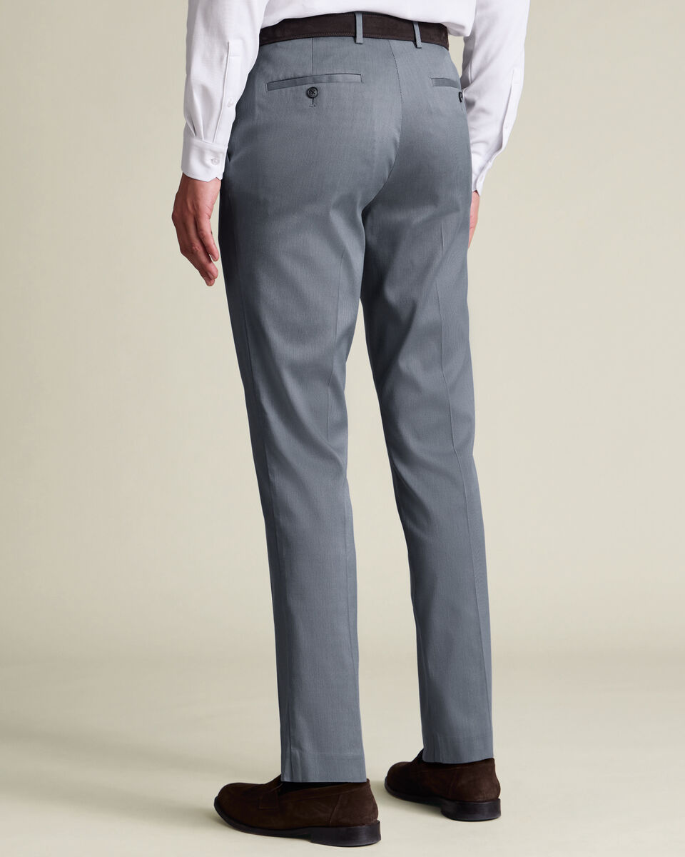 Smart Stretch Texture Pants - Steel Blue