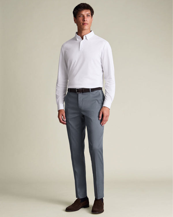 Smart Stretch Texture Pants - Steel Blue