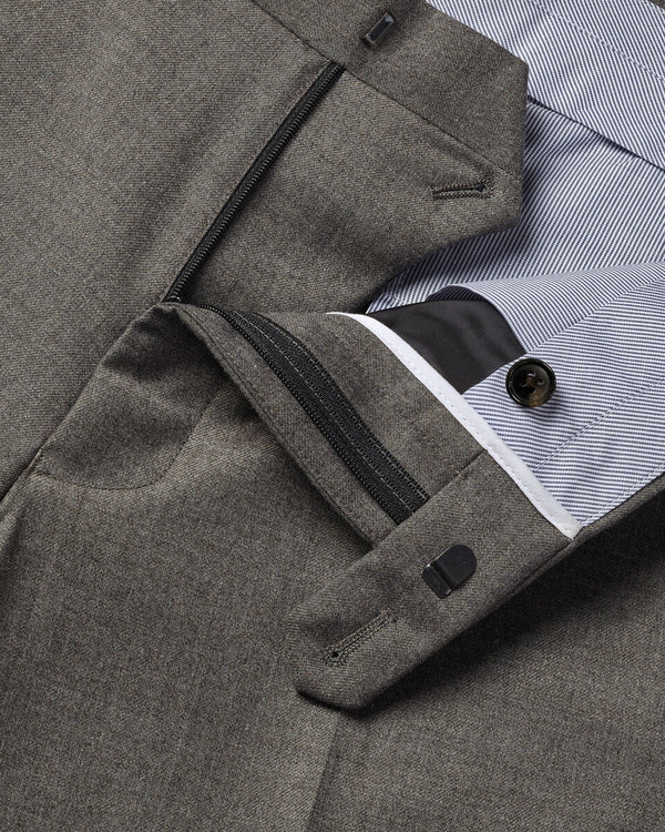 Wool Stretch Pants - Gray