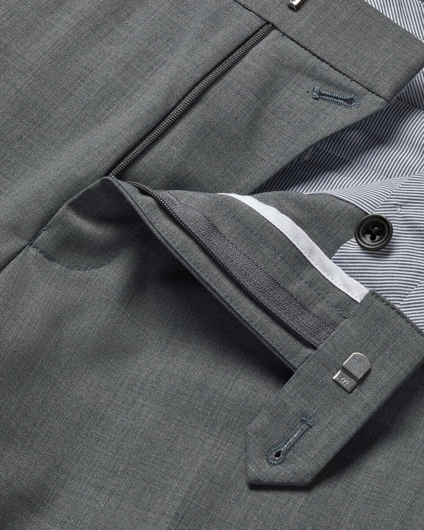 Wool Stretch Pants - Gray